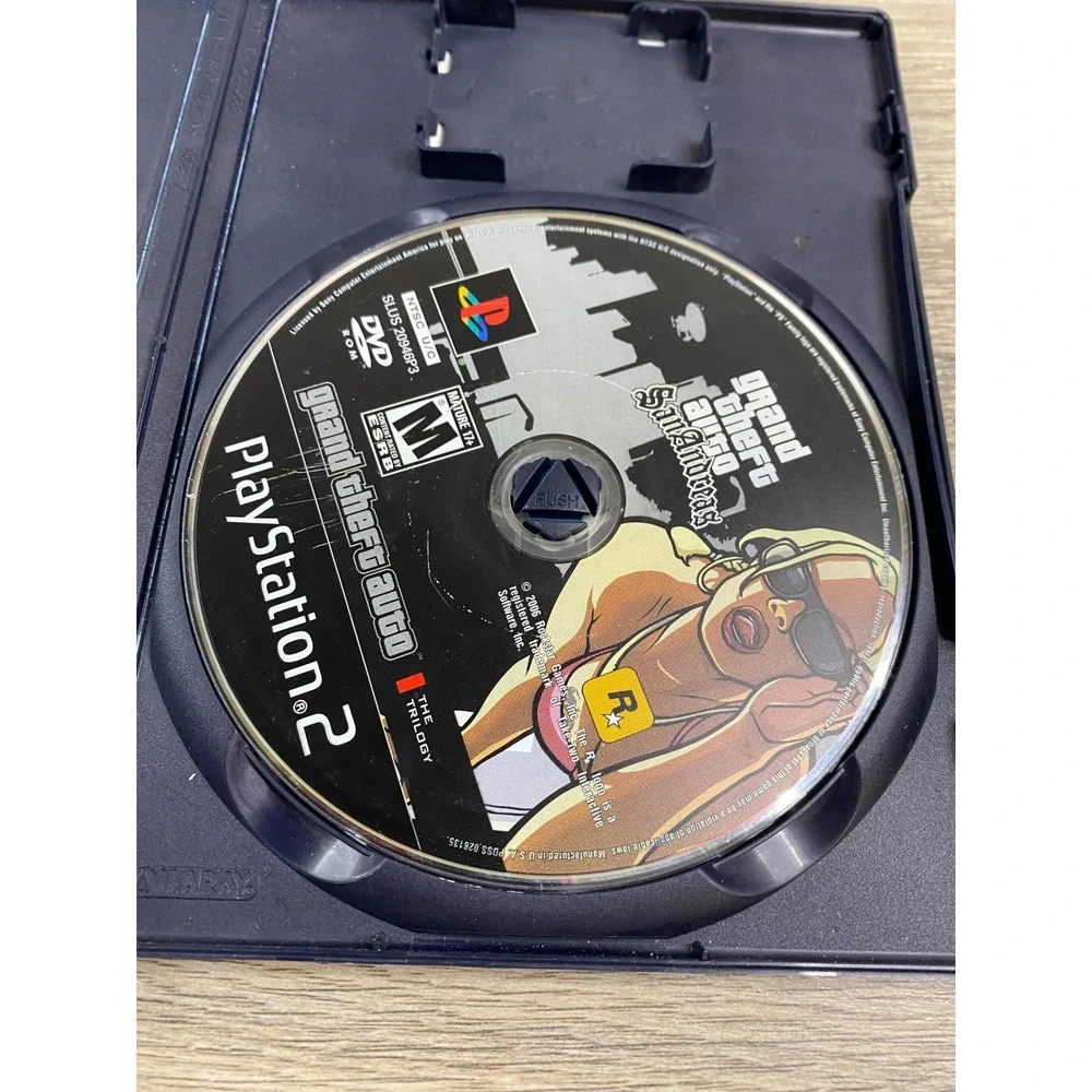 Grand Theft Auto San Andreas Sony PlayStation 2 PS2 Rockstar Games SLUS‎ 20946P3